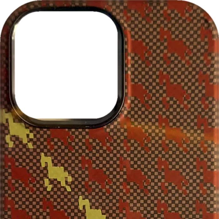 Amber Houndstooth premium case for iPhone 16 Pro Max