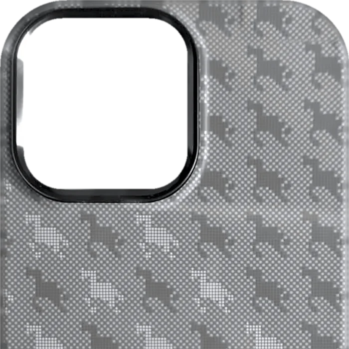 Silver Houndstooth premium case for iPhone 16 Pro Max