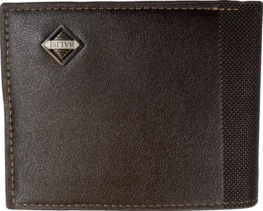 BALISI Diamond Badge Bifold Wallet: front