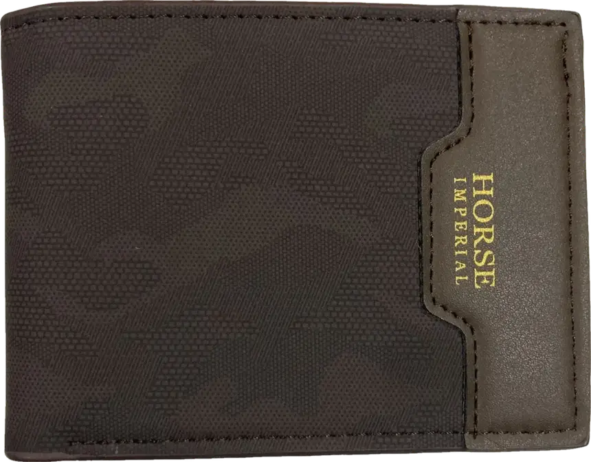 HORSE Imperial Camo Bifold Wallet: front