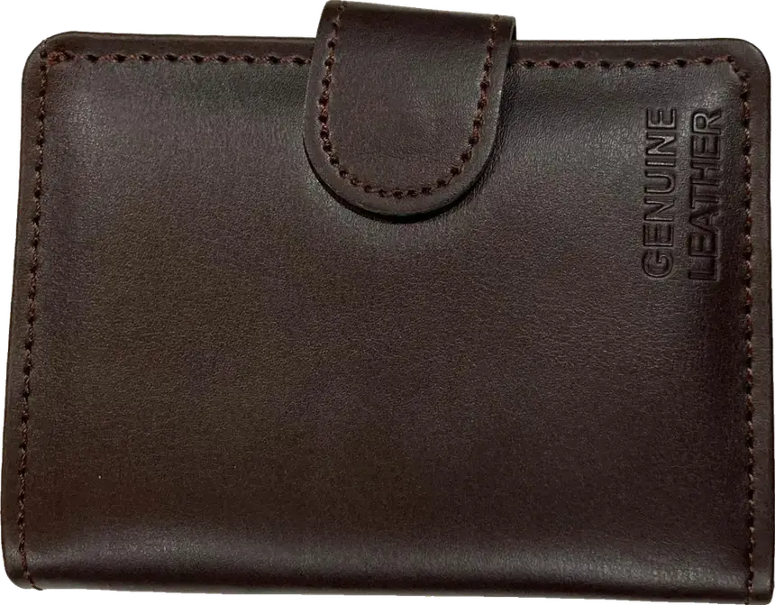 Carve Snap-Tab Leather Wallet: front