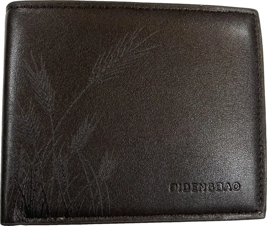 Wheat Leaf Bifold Wallet: front